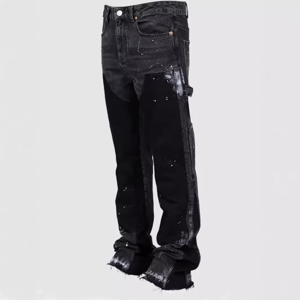 European And American Men's Denim Work Pants