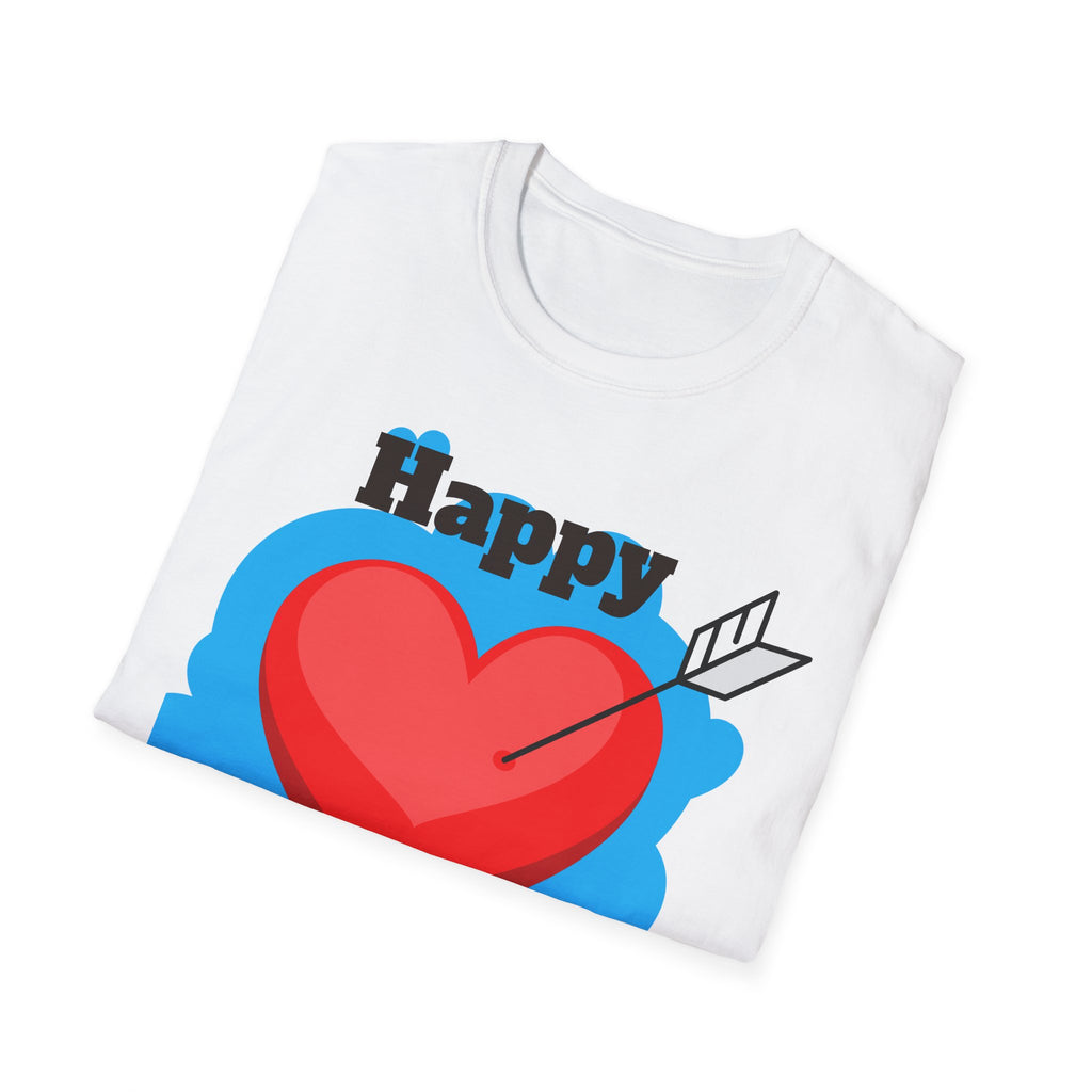 Mother's Day T-Shirt – 'Happy Mother's Day' Heart Arrow Design (Back: I Love You Mommy)