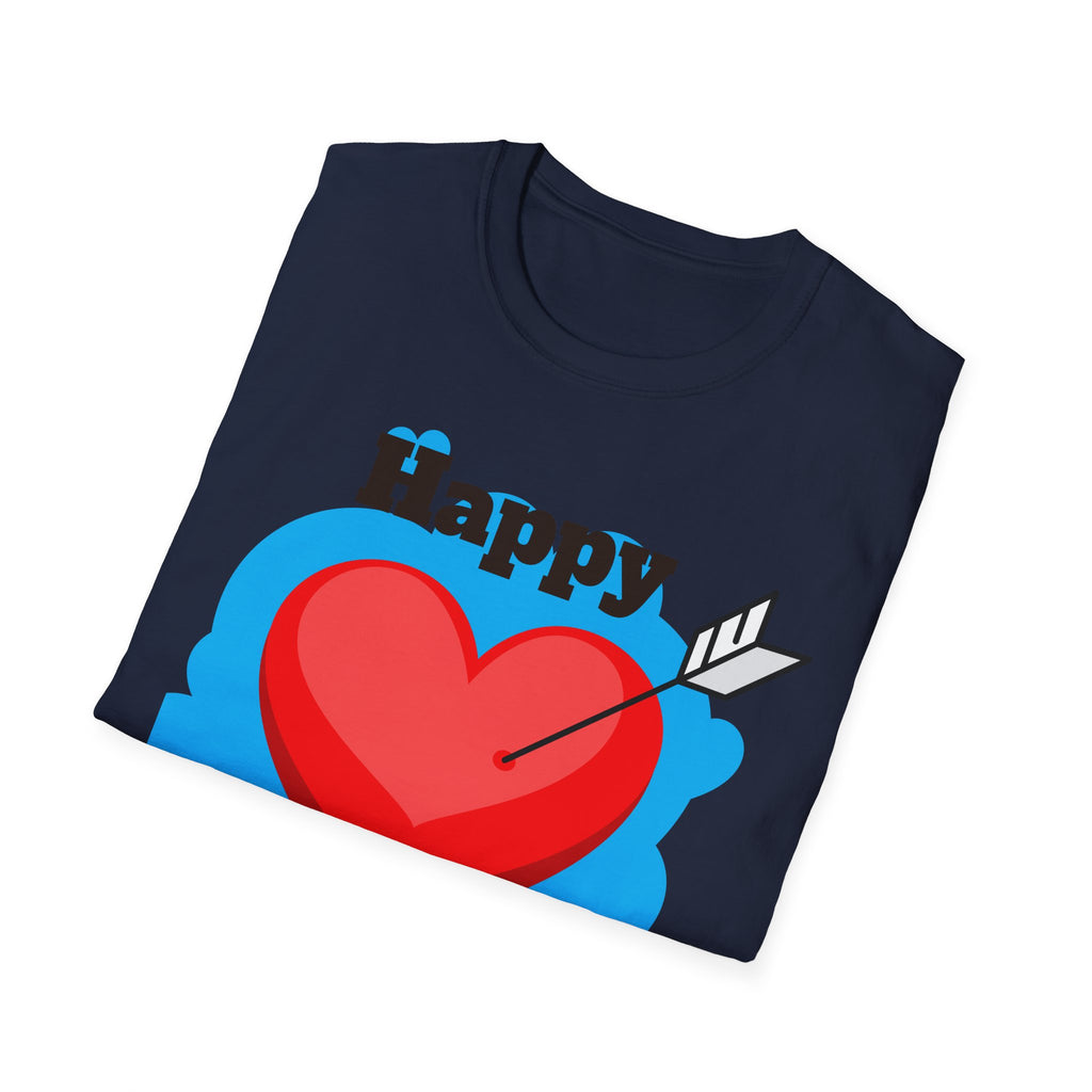 Mother's Day T-Shirt – 'Happy Mother's Day' Heart Arrow Design (Back: I Love You Mommy)