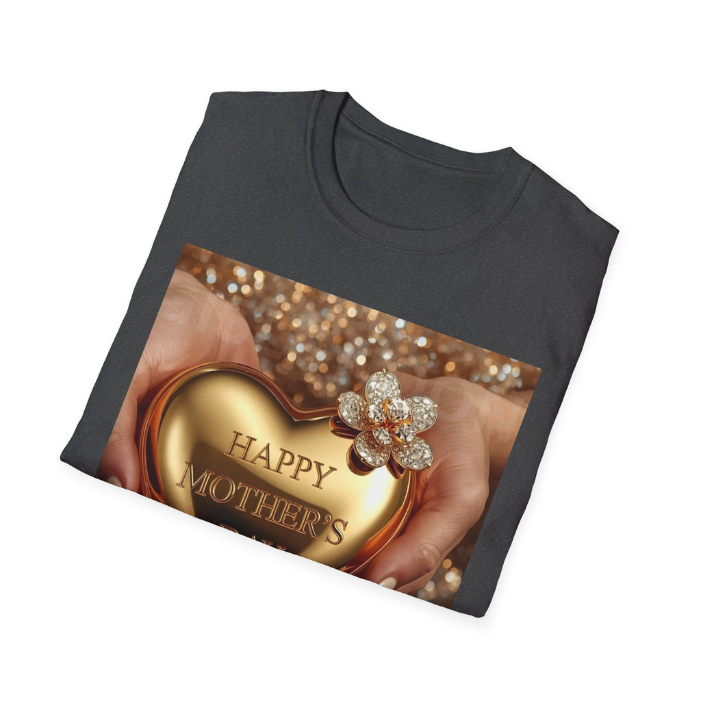 Mother's Day Heart T-Shirt — Happy Mother's Day Gold Heart Design