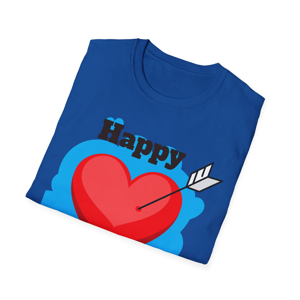 Mother's Day T-Shirt – 'Happy Mother's Day' Heart Arrow Design (Back: I Love You Mommy)