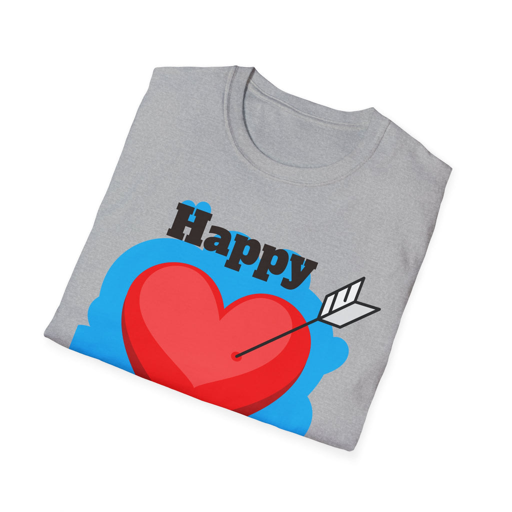 Mother's Day T-Shirt – 'Happy Mother's Day' Heart Arrow Design (Back: I Love You Mommy)