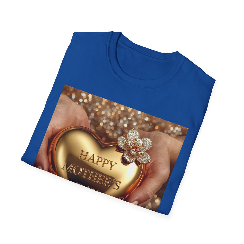 Mother's Day Heart T-Shirt — Happy Mother's Day Gold Heart Design