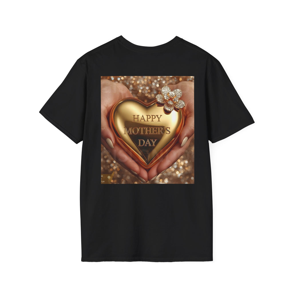 Mother's Day Heart T-Shirt — Happy Mother's Day Gold Heart Design