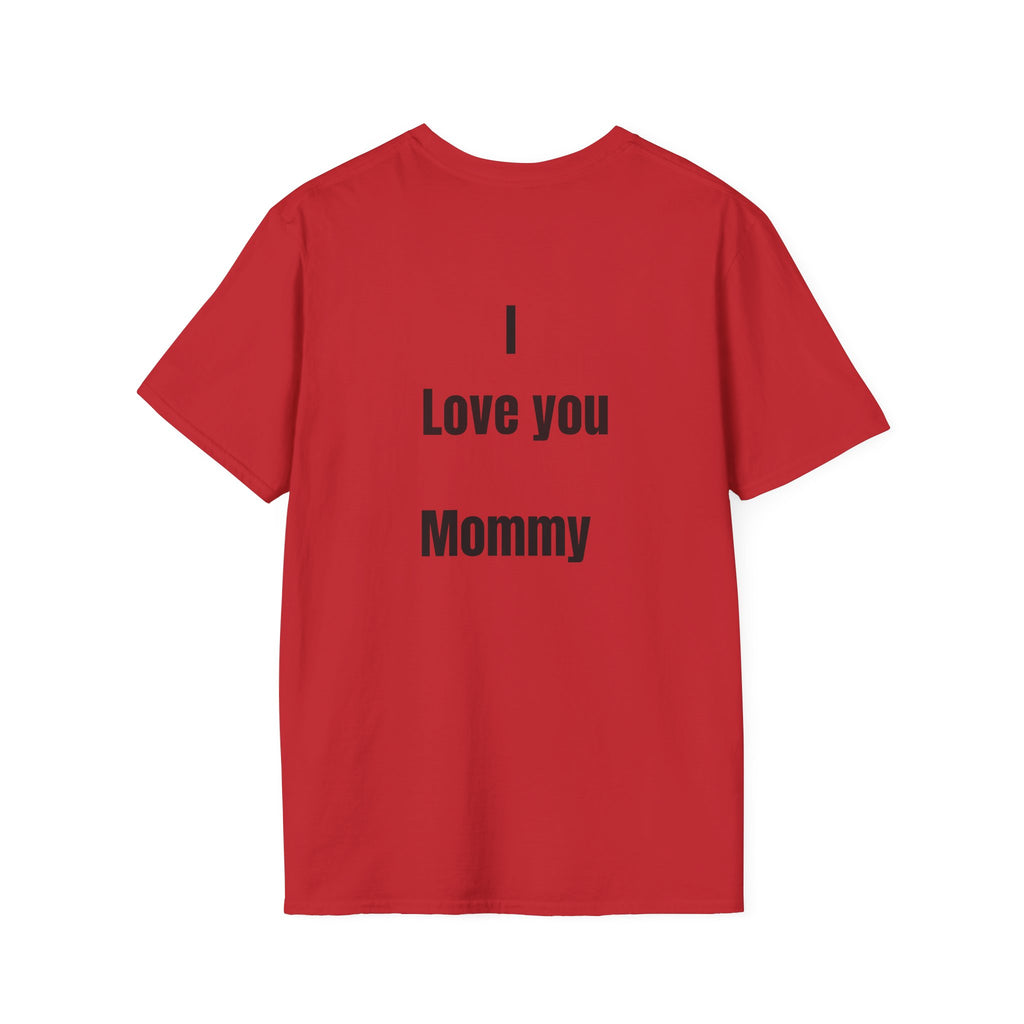 Mother's Day T-Shirt – 'Happy Mother's Day' Heart Arrow Design (Back: I Love You Mommy)