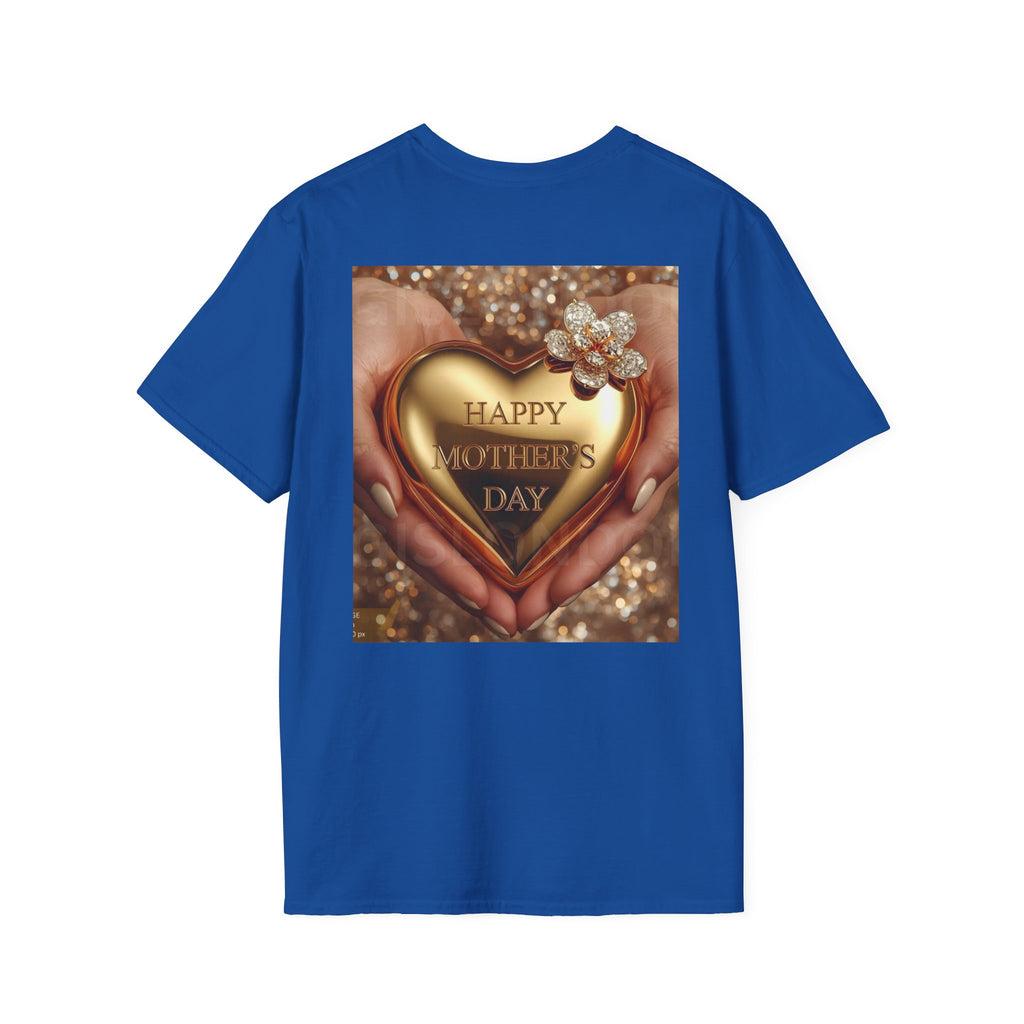 Mother's Day Heart T-Shirt — Happy Mother's Day Gold Heart Design