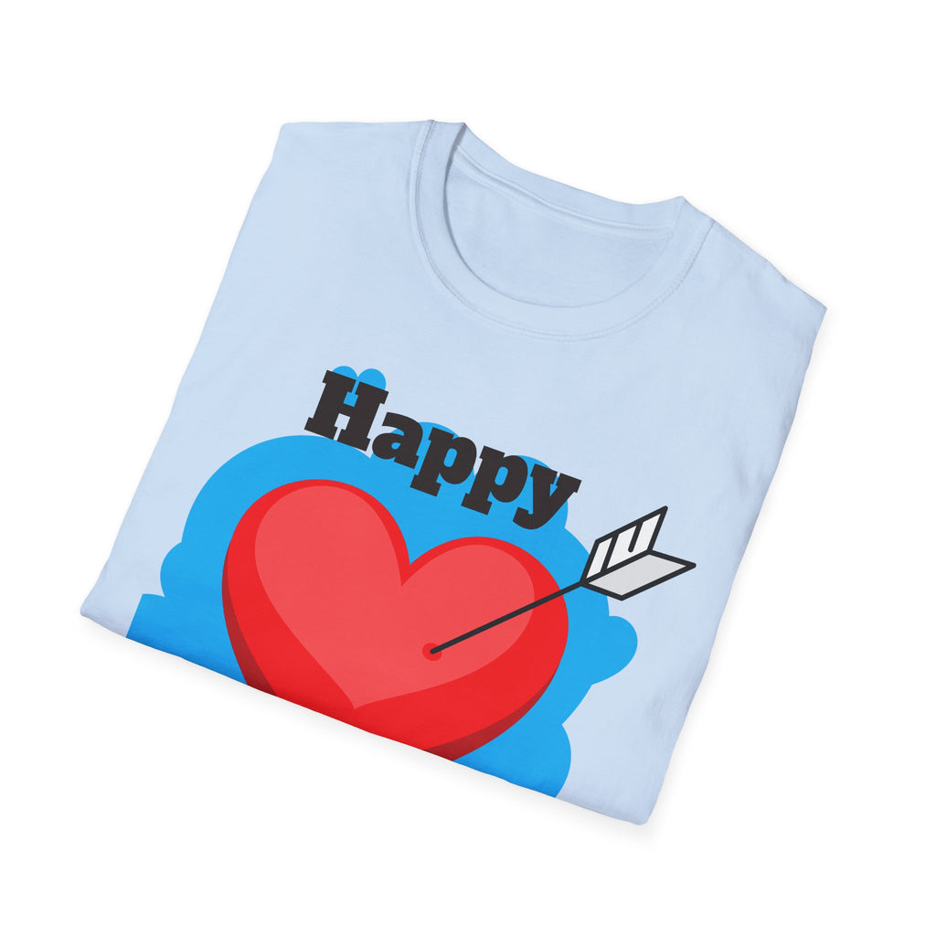Mother's Day T-Shirt – 'Happy Mother's Day' Heart Arrow Design (Back: I Love You Mommy)