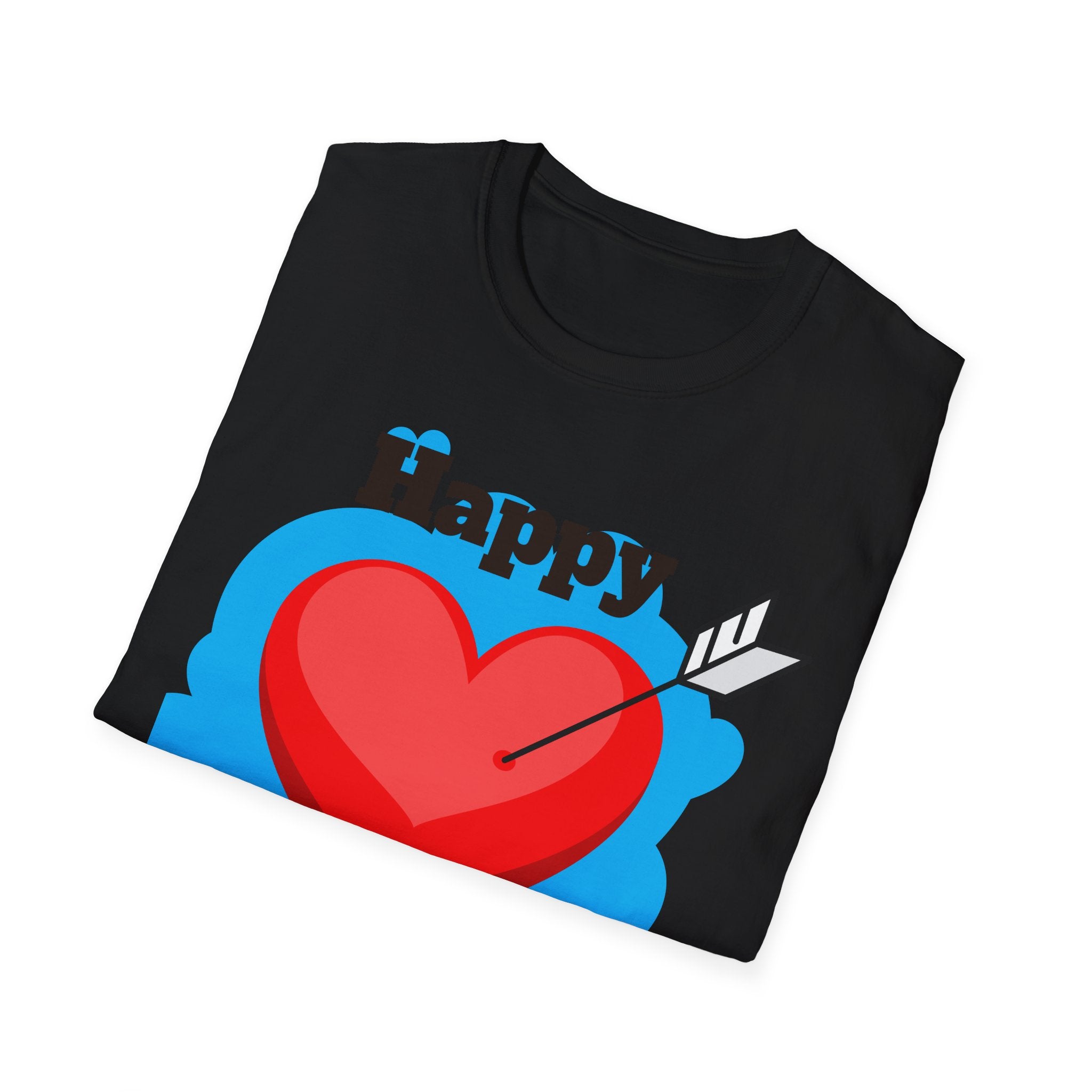 Mother's Day T-Shirt – 'Happy Mother's Day' Heart Arrow Design (Back: I Love You Mommy)
