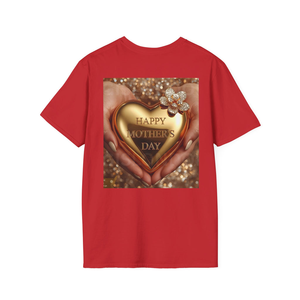 Mother's Day Heart T-Shirt — Happy Mother's Day Gold Heart Design
