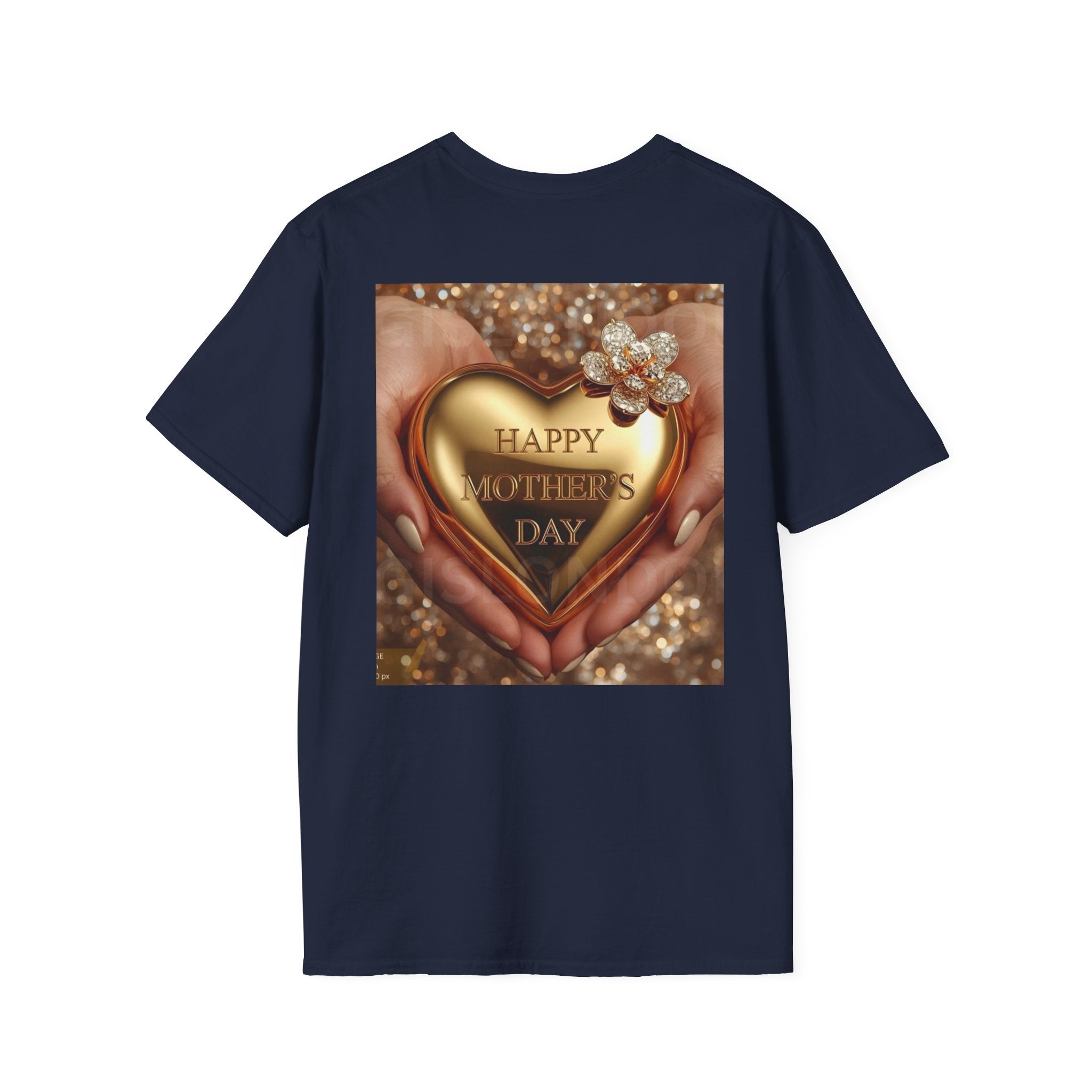 Mother's Day Heart T-Shirt — Happy Mother's Day Gold Heart Design