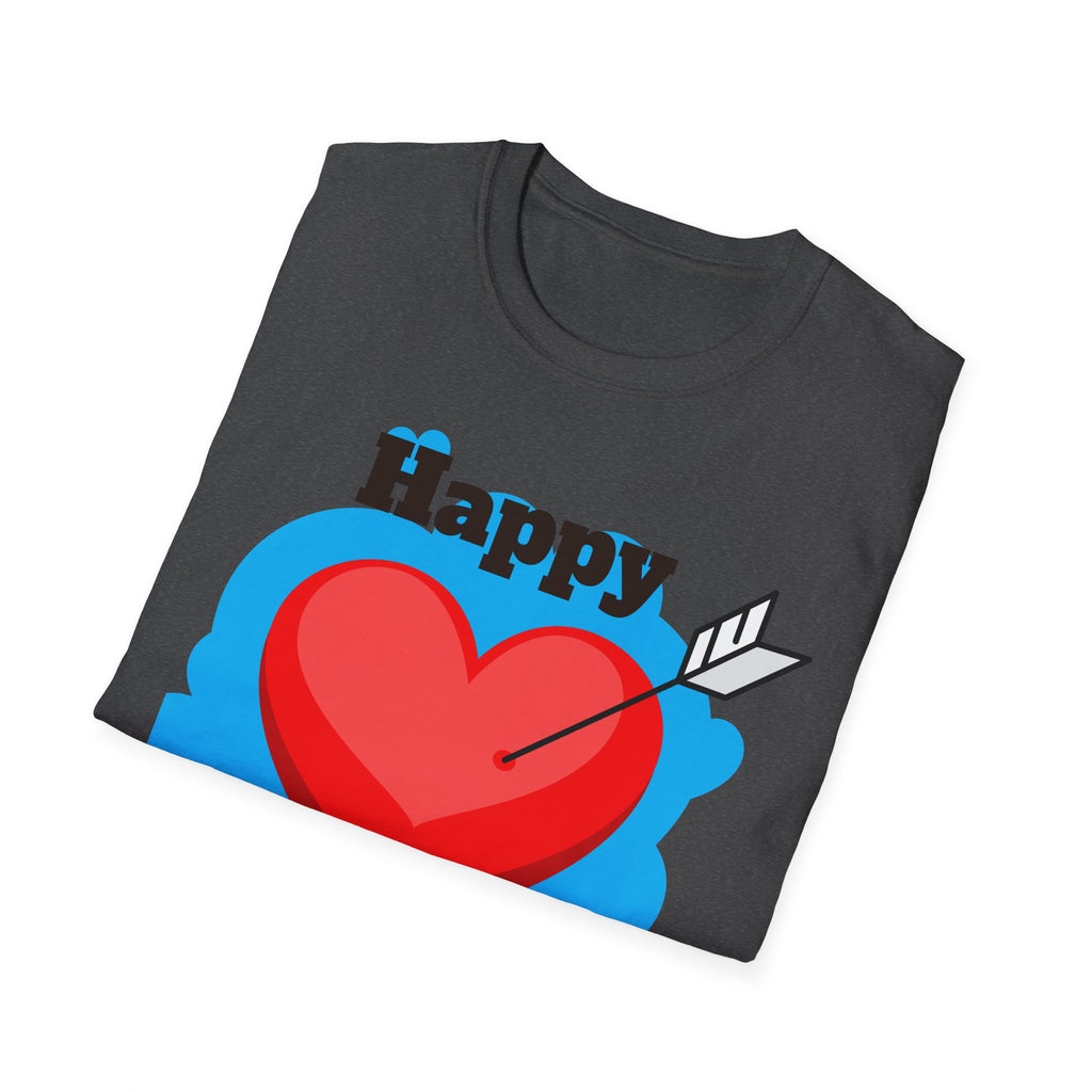 Mother's Day T-Shirt – 'Happy Mother's Day' Heart Arrow Design (Back: I Love You Mommy)