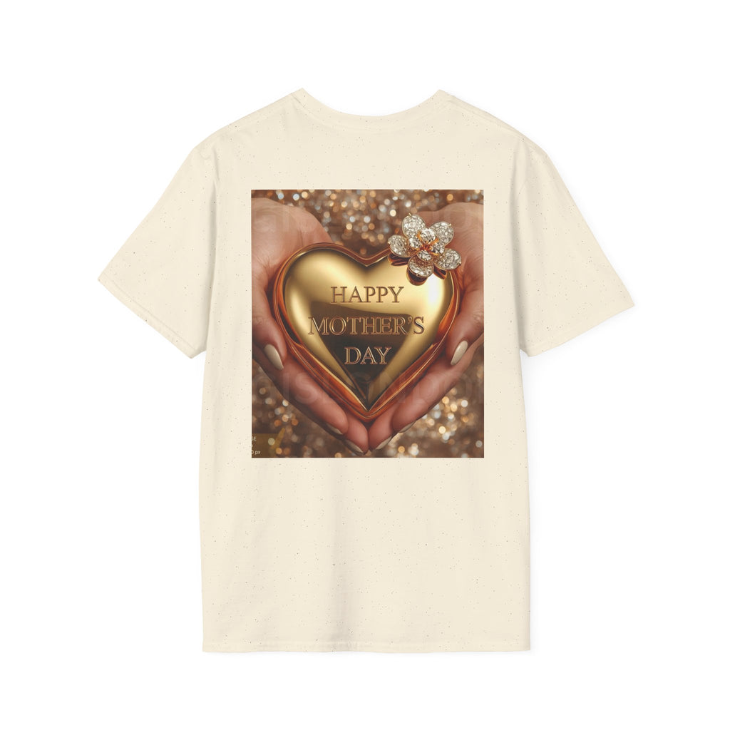Mother's Day Heart T-Shirt — Happy Mother's Day Gold Heart Design