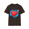 Mother's Day T-Shirt – 'Happy Mother's Day' Heart Arrow Design (Back: I Love You Mommy)