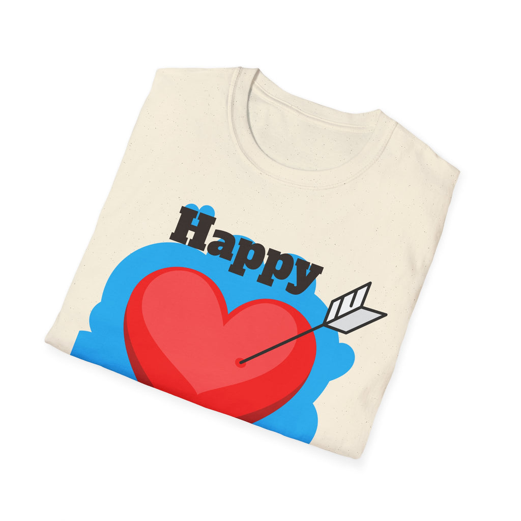 Mother's Day T-Shirt – 'Happy Mother's Day' Heart Arrow Design (Back: I Love You Mommy)