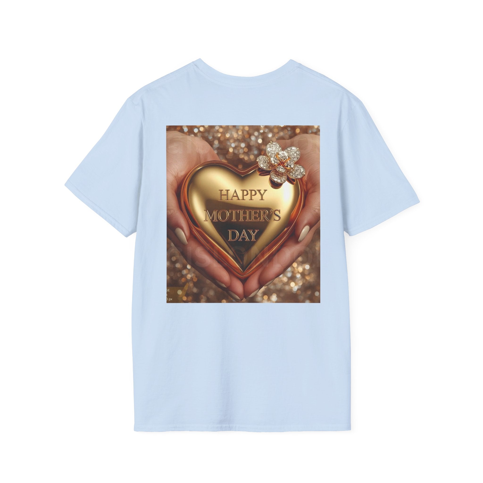 Mother's Day Heart T-Shirt — Happy Mother's Day Gold Heart Design