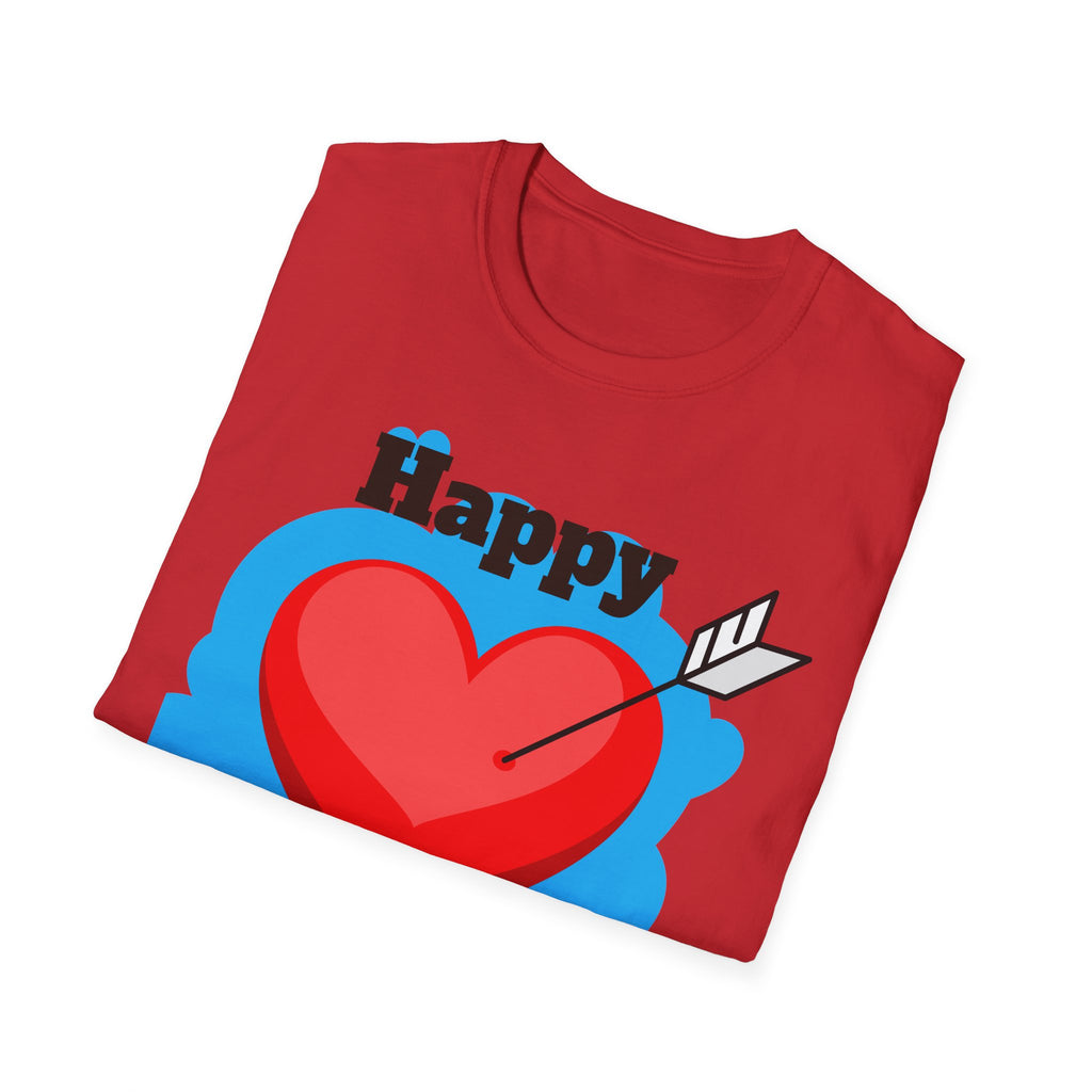 Mother's Day T-Shirt – 'Happy Mother's Day' Heart Arrow Design (Back: I Love You Mommy)
