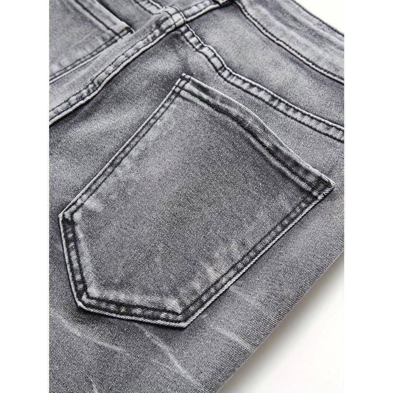 Men's Fashionable Gray Stretch Denim Jeans