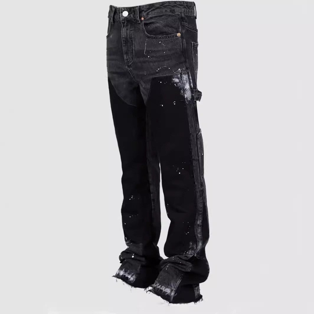 European And American Men's Denim Work Pants
